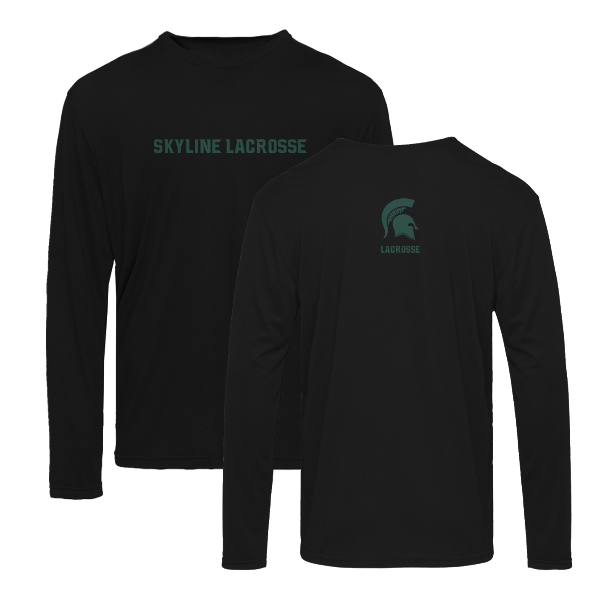 Adult Spartans Lacrosse Next Level Triblend Long Sleeve