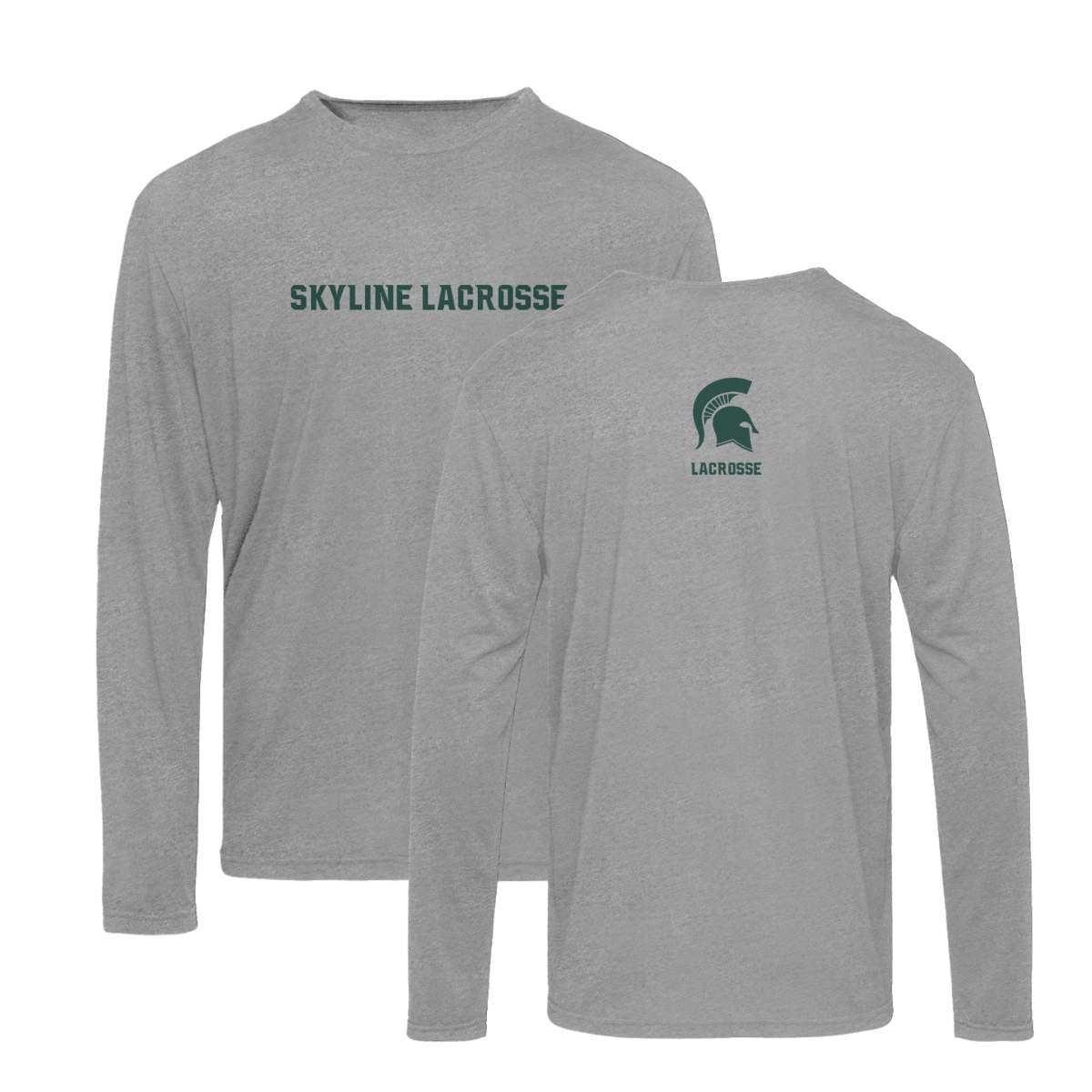Adult Spartans Lacrosse Next Level Triblend Long Sleeve