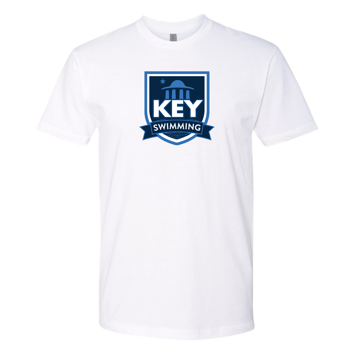 Adult Key Swimming Next Level Cotton T-Shirt