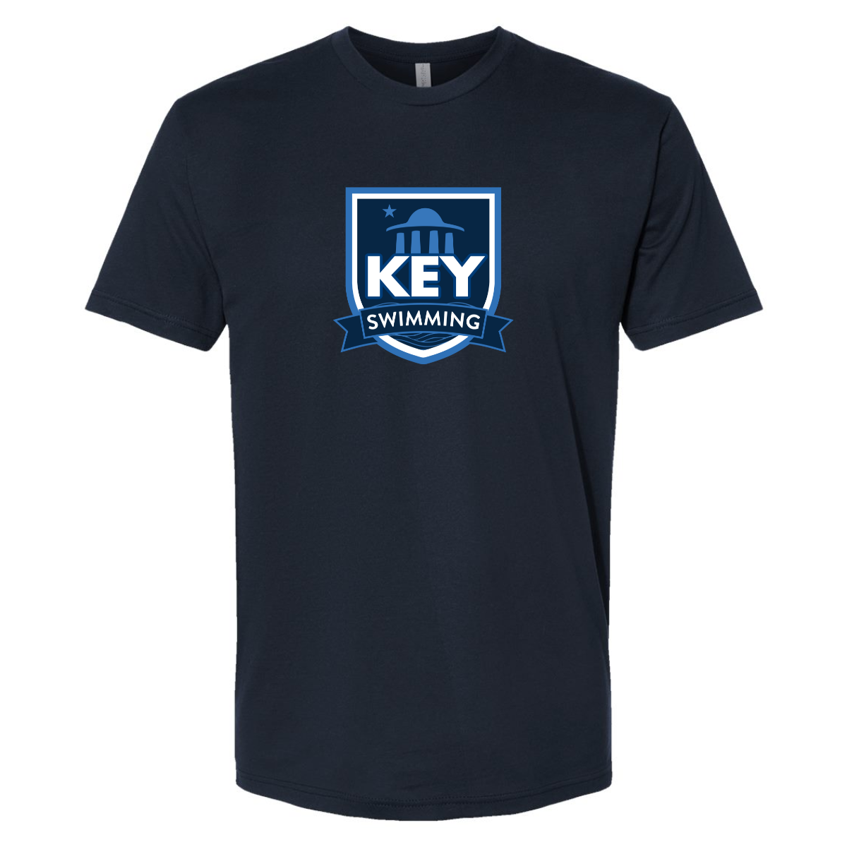 Adult Key Swimming Next Level Cotton T-Shirt