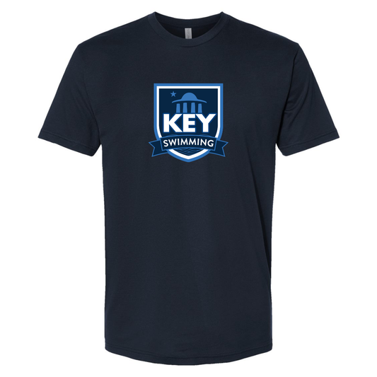 Adult Key Swimming Next Level Cotton T-Shirt