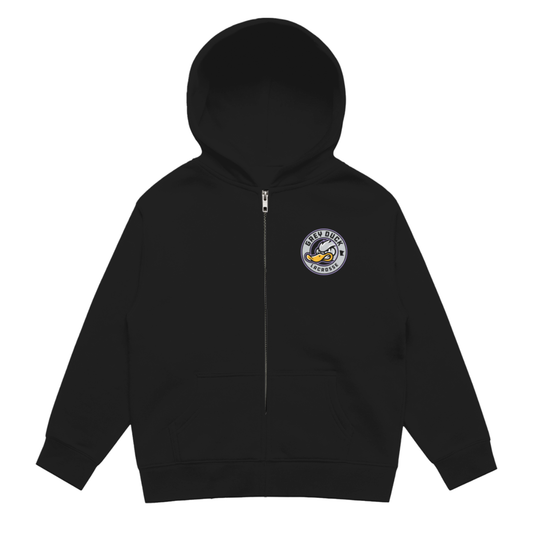 Youth Grey Duck Lacrosse AS Colour Relax Zip Hoodie