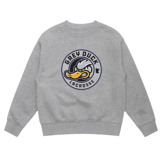 Youth Grey Duck Lacrosse AS Colour Relax Crewneck