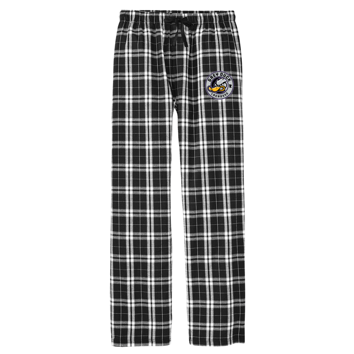 Adult Grey Duck Lacrosse District Flannel Pants