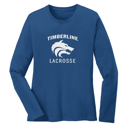 Women's Timberline Lacrosse Port & Co Cotton Long Sleeve