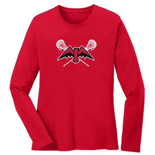 Women's Montrose Lacrosse Port & Co Cotton Long Sleeve
