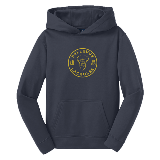 Youth Bellevue Lacrosse Sport-Tek Performance Hoodie