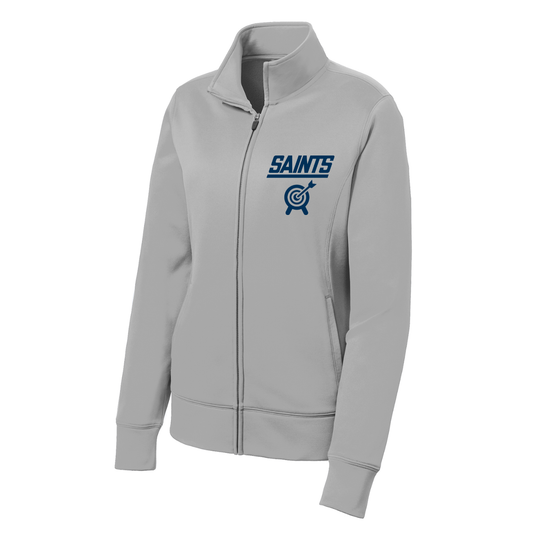 Women's Saints Archery Sport-Tek Fleece Full-Zip Jacket