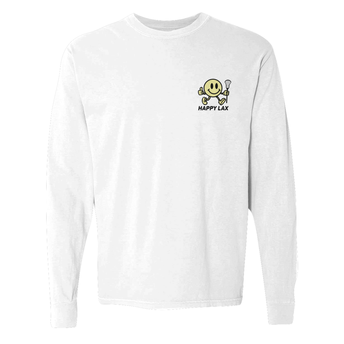 Adult Happy Lax Comfort Colors Long Sleeve T-Shirt