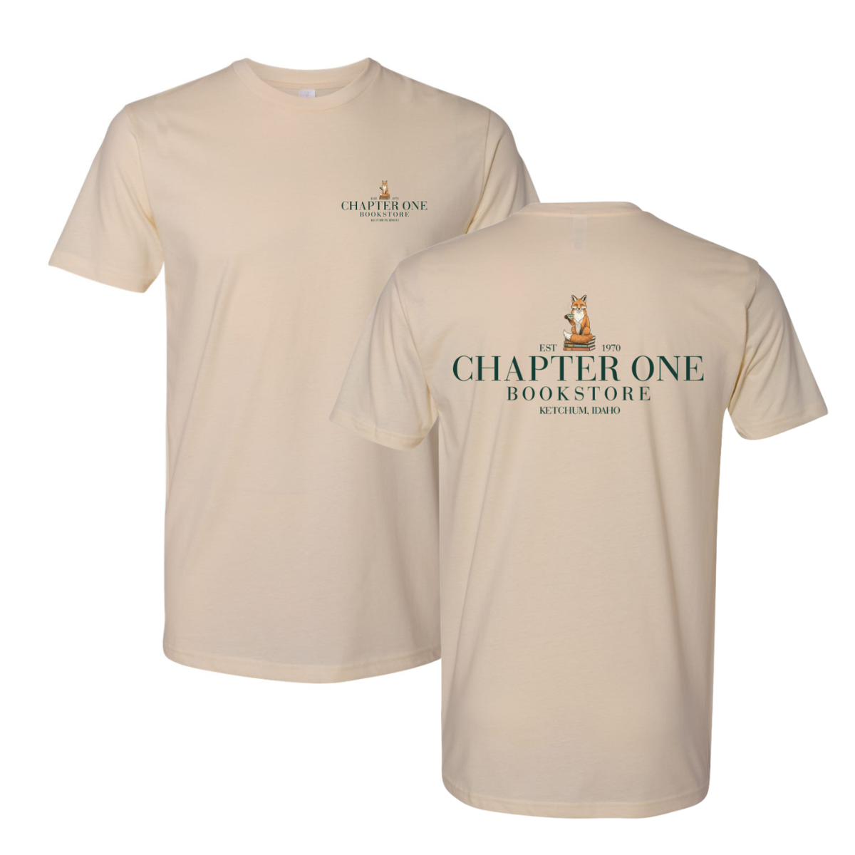 Adult Chapter One Bookstore Next Level Cotton T-Shirt