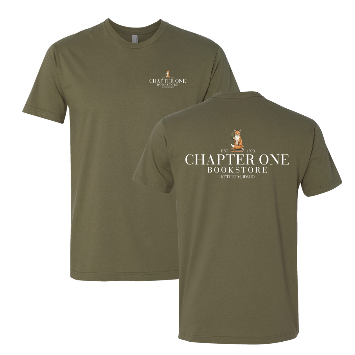 Adult Chapter One Bookstore Next Level Cotton T-Shirt