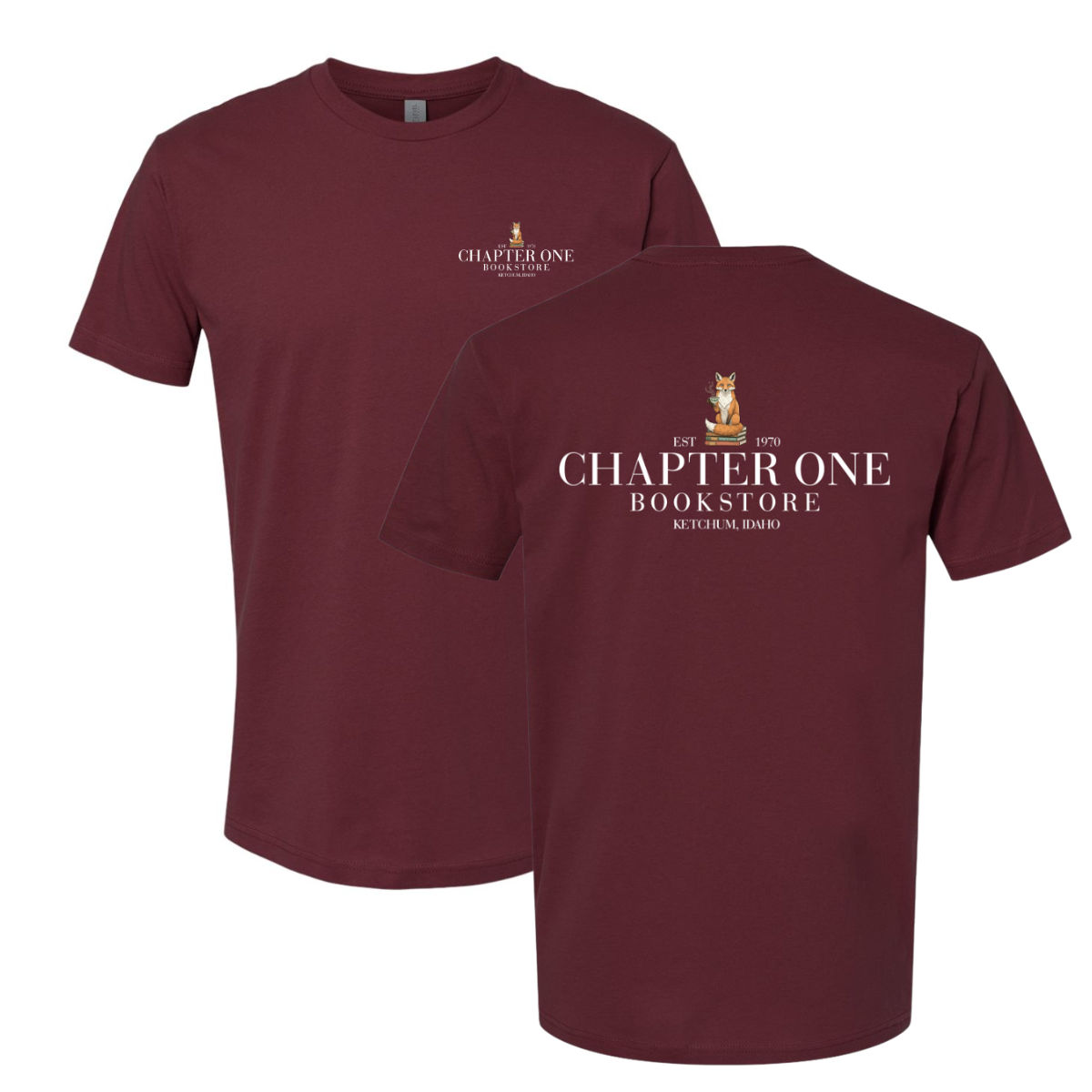 Adult Chapter One Bookstore Next Level Cotton T-Shirt