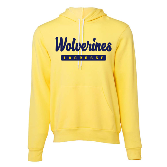 Women's Bellevue Lacrosse Bella + Canvas Sponge Fleece Hoodie