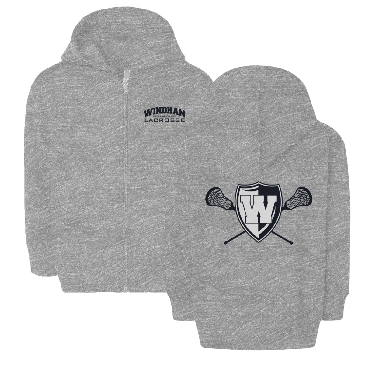 Toddler Windham Lacrosse Rabbit Skins Full-Zip Fleece Hoodie