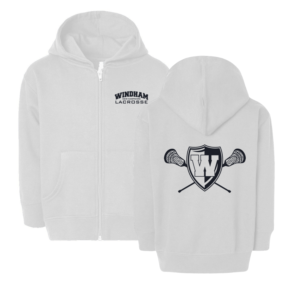 Toddler Windham Lacrosse Rabbit Skins Full-Zip Fleece Hoodie