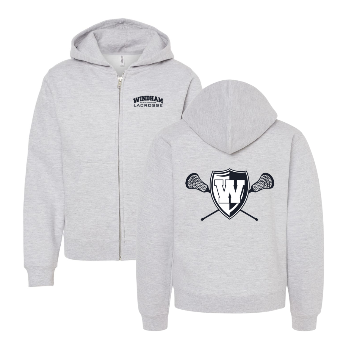Youth Windham Lacrosse ITC Midweight Full-Zip Hoodie