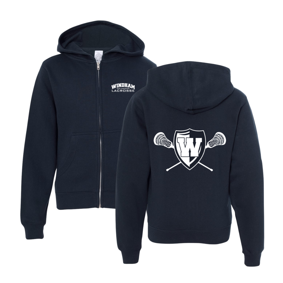 Youth Windham Lacrosse ITC Midweight Full-Zip Hoodie