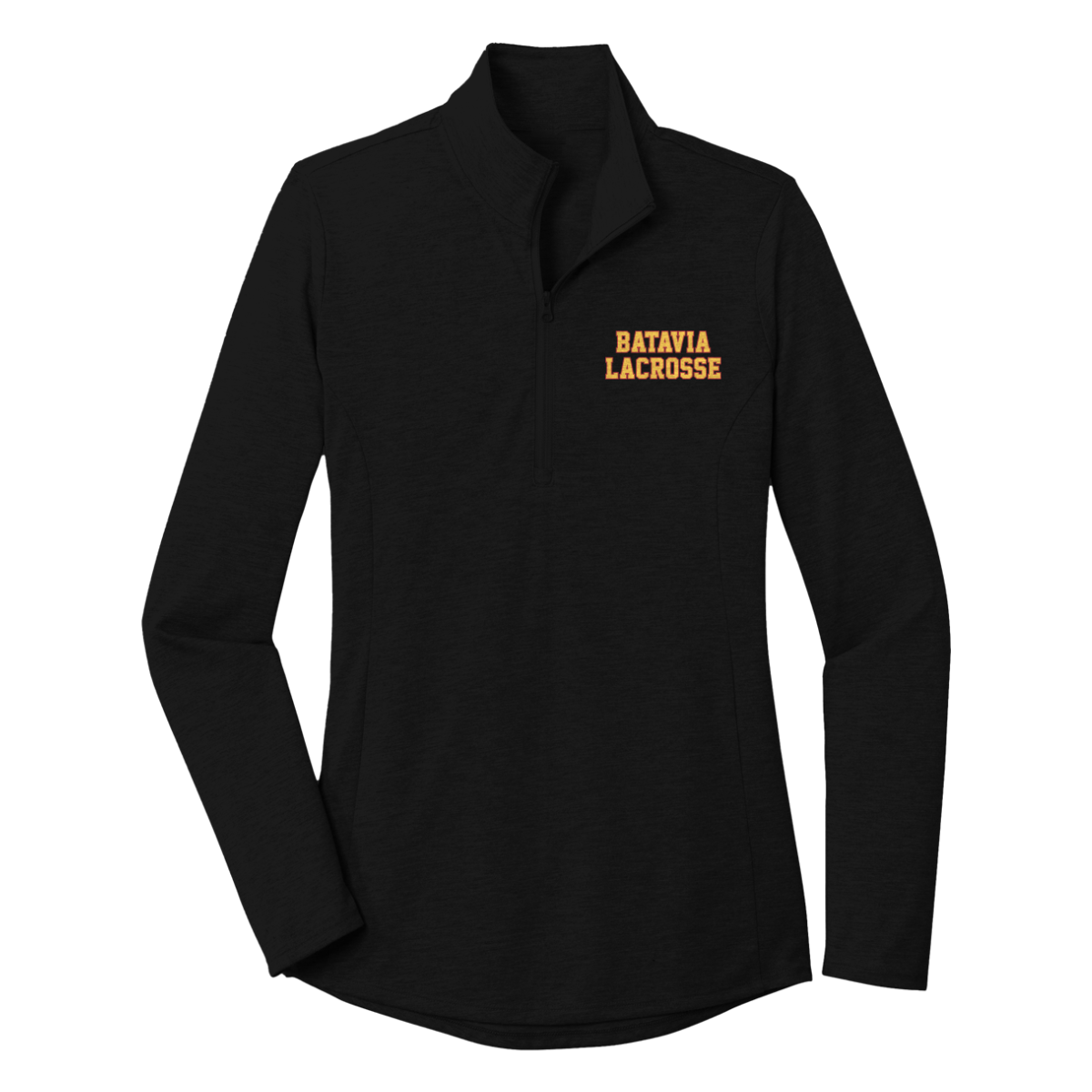Women's Batavia Lacrosse PosiCharge Tri Blend Wicking 1/4 Zip