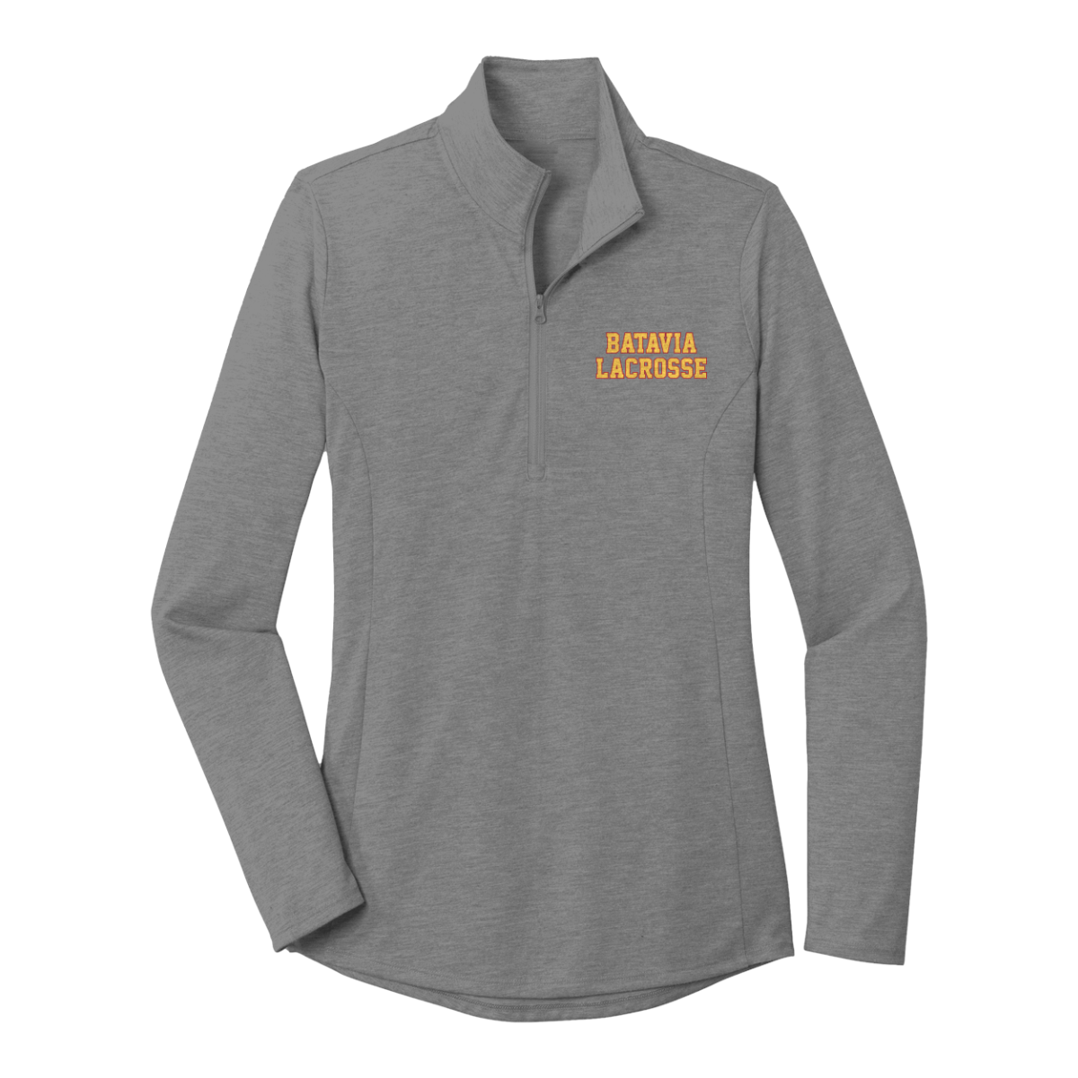 Women's Batavia Lacrosse PosiCharge Tri Blend Wicking 1/4 Zip