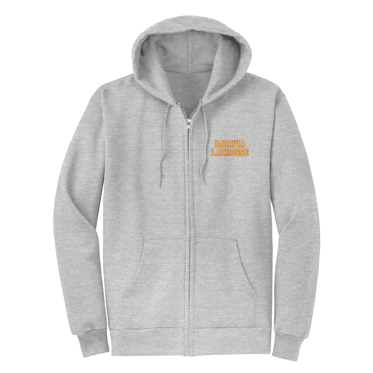 Adult Batavia Lacrosse Port & Company Full Zip Hoodie