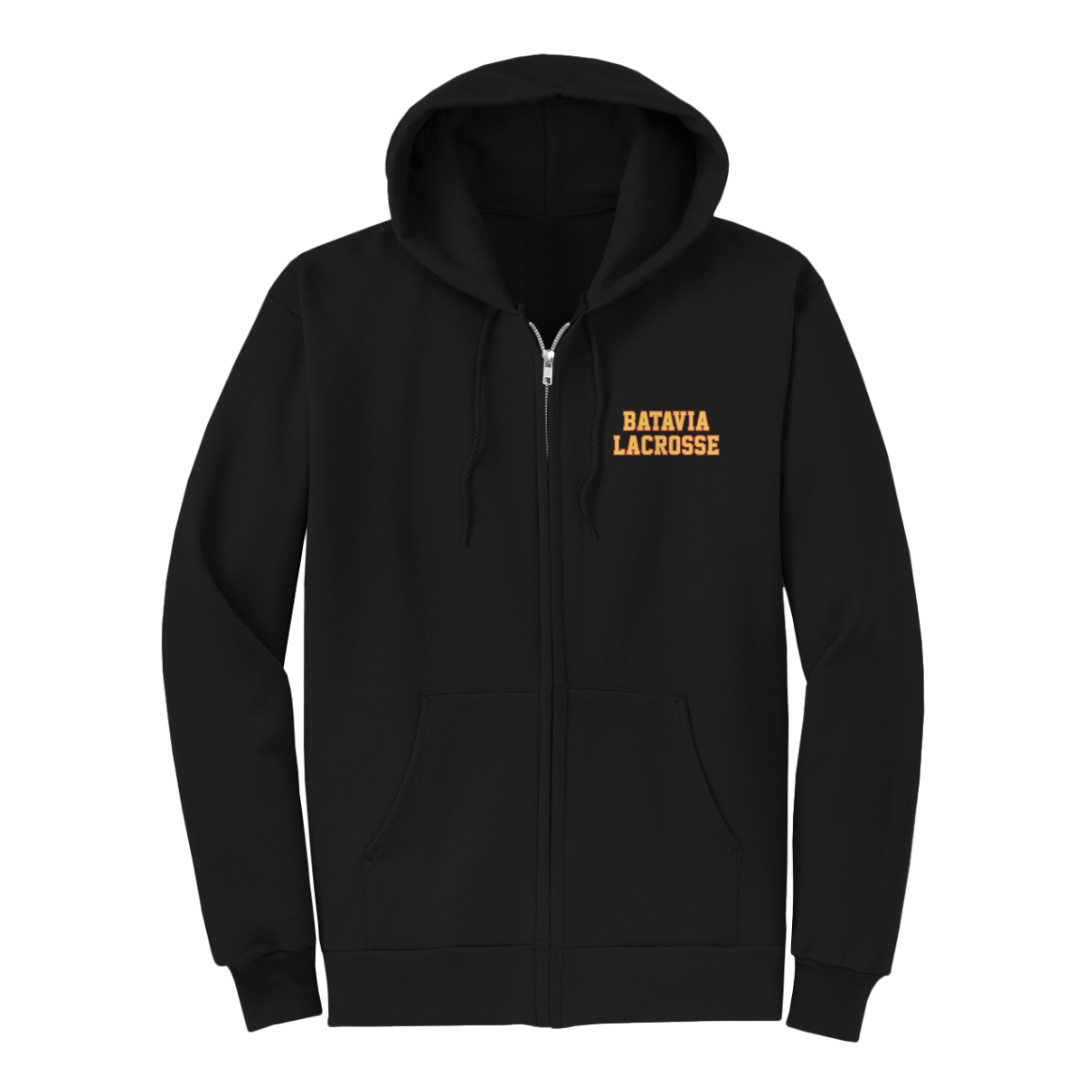 Adult Batavia Lacrosse Port & Company Full Zip Hoodie