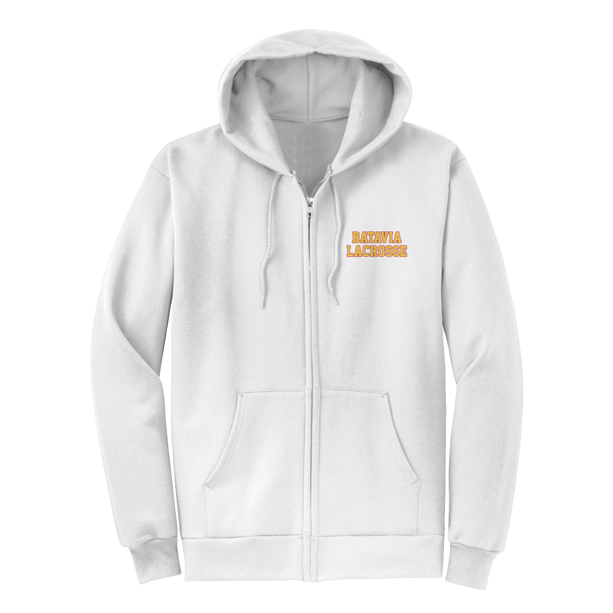 Adult Batavia Lacrosse Port & Company Full Zip Hoodie