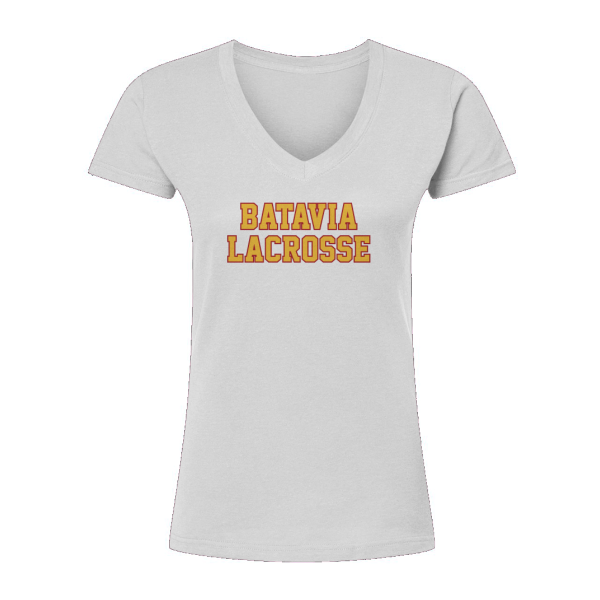 Women's Batavia Lacrosse Tultex V-Neck T-Shirt
