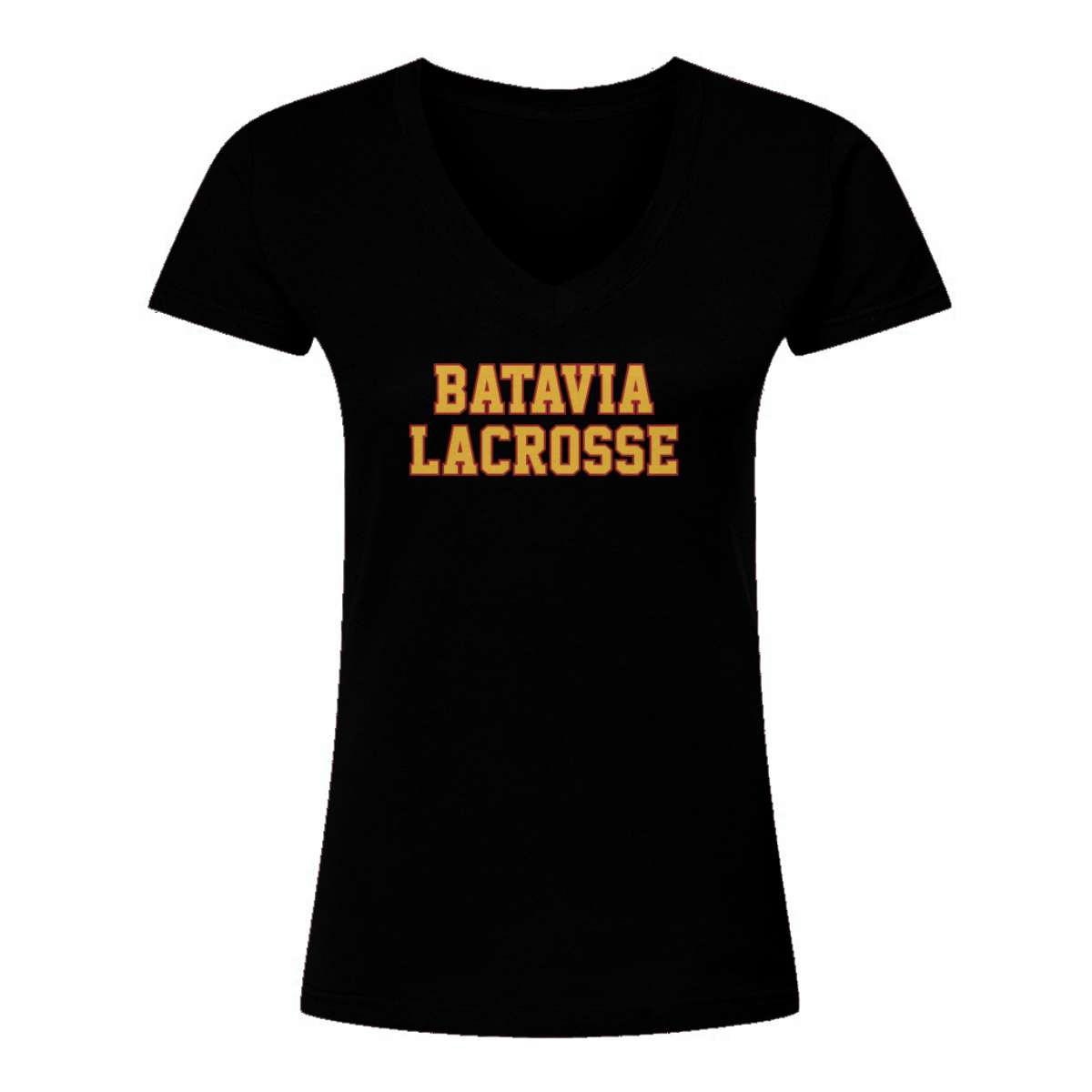 Women's Batavia Lacrosse Tultex V-Neck T-Shirt