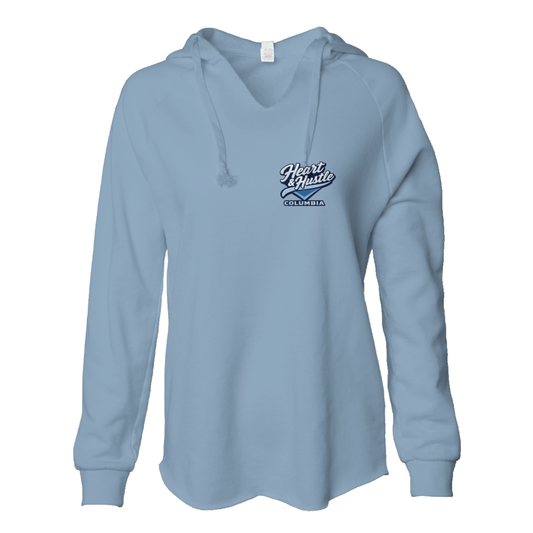 Women's Heart and Hustle Baseball ITC Lightweight Wash Hoodie