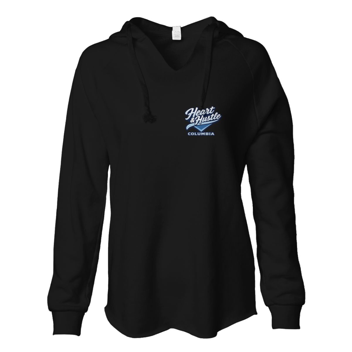 Women's Heart and Hustle Baseball ITC Lightweight Wash Hoodie