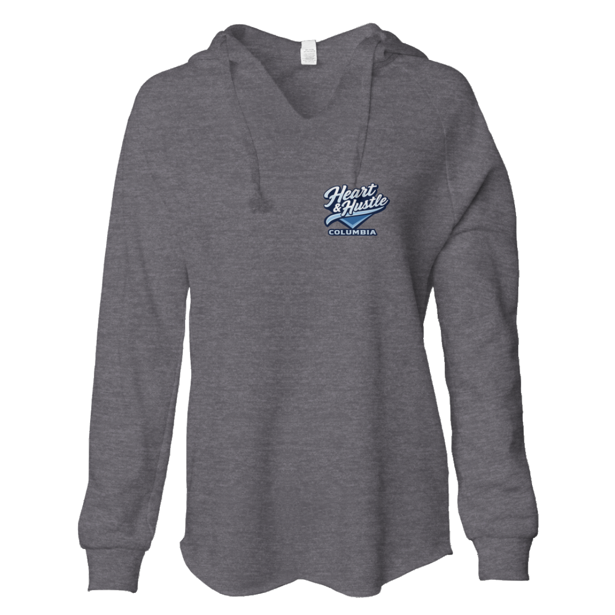 Women's Heart and Hustle Baseball ITC Lightweight Wash Hoodie