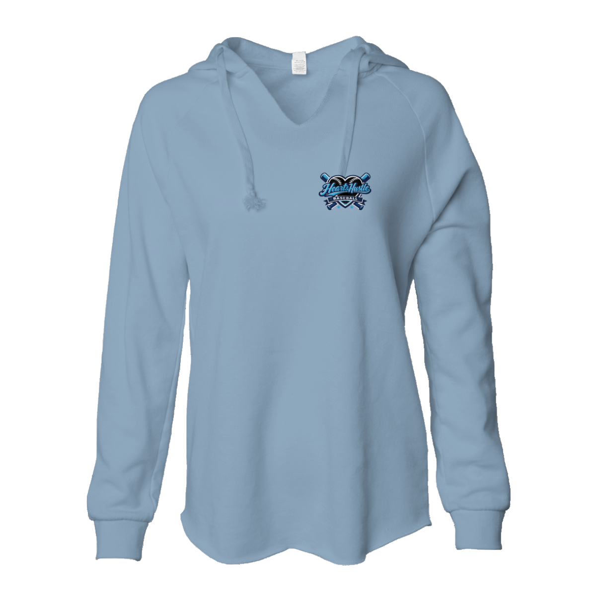 Women's Heart and Hustle Baseball ITC Lightweight Wash Hoodie