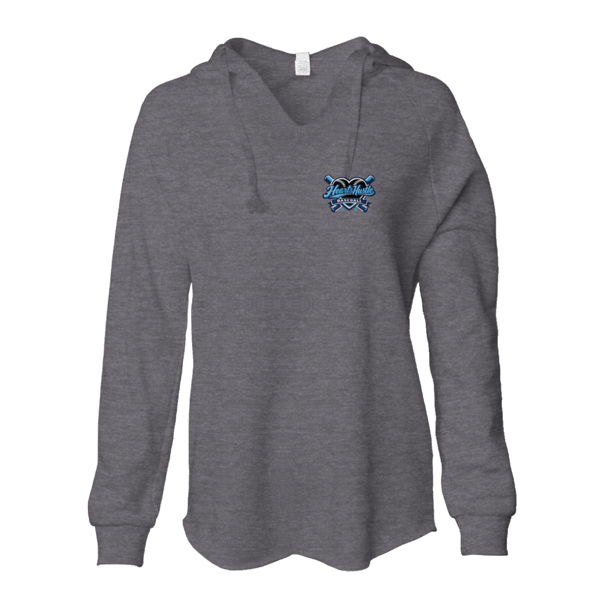 Women's Heart and Hustle Baseball ITC Lightweight Wash Hoodie