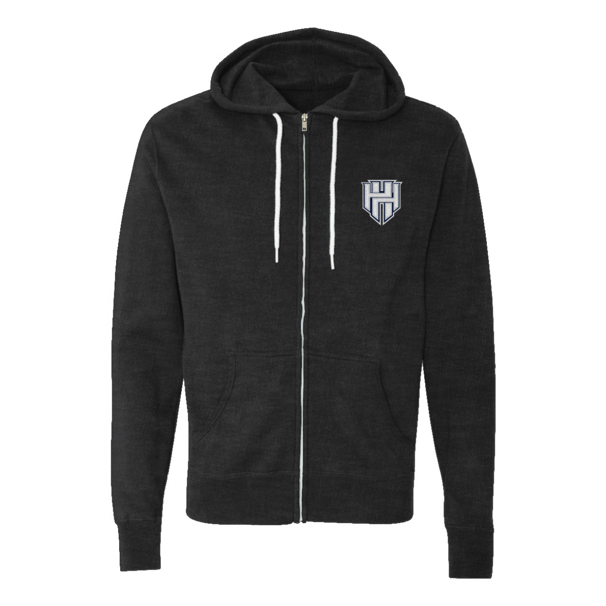 Adult Heart and Hustle Baseball ITC Lightweight Full Zip Hoodie