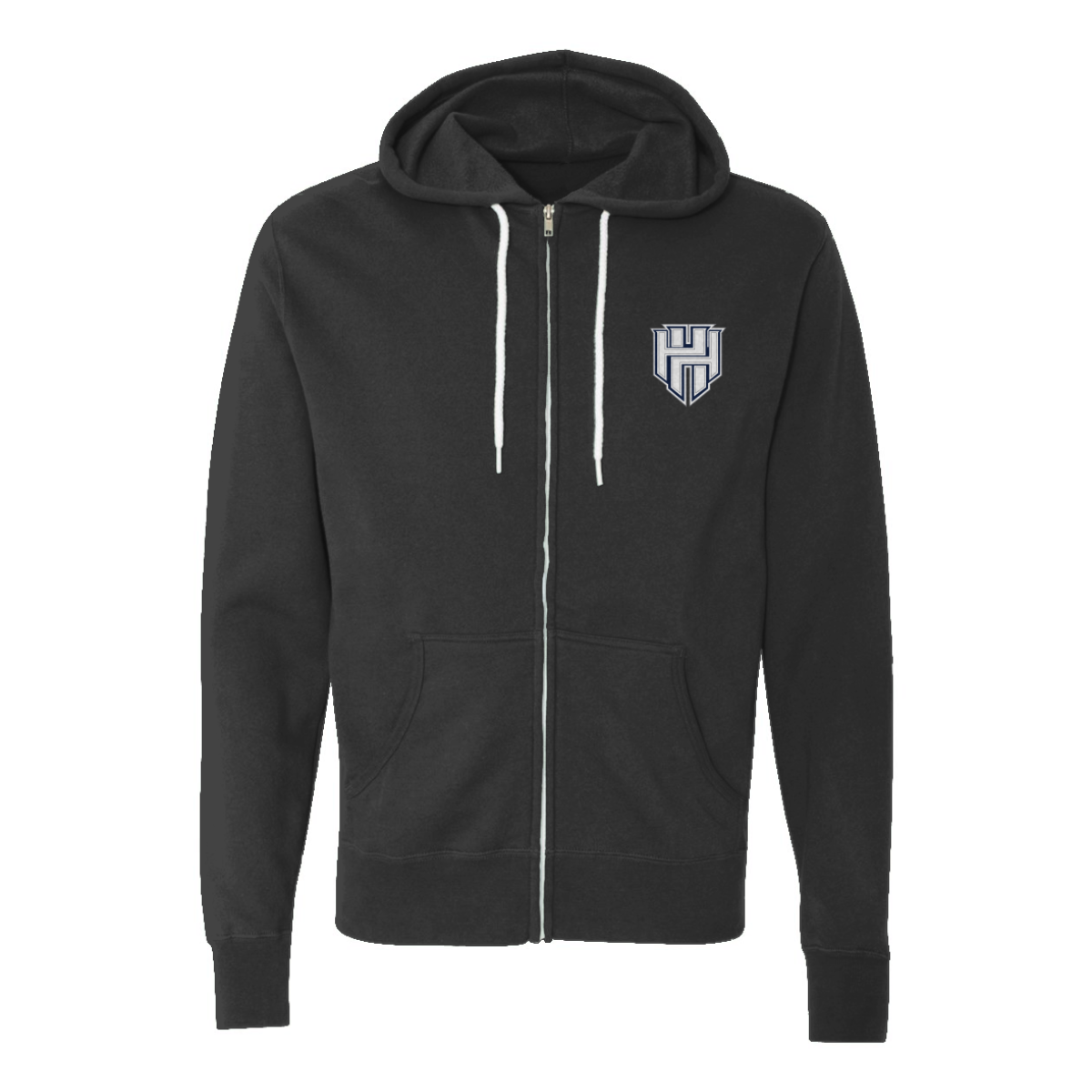 Adult Heart and Hustle Baseball ITC Lightweight Full Zip Hoodie