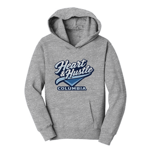 Youth Heart and Hustle Baseball Port & Company Hoodie
