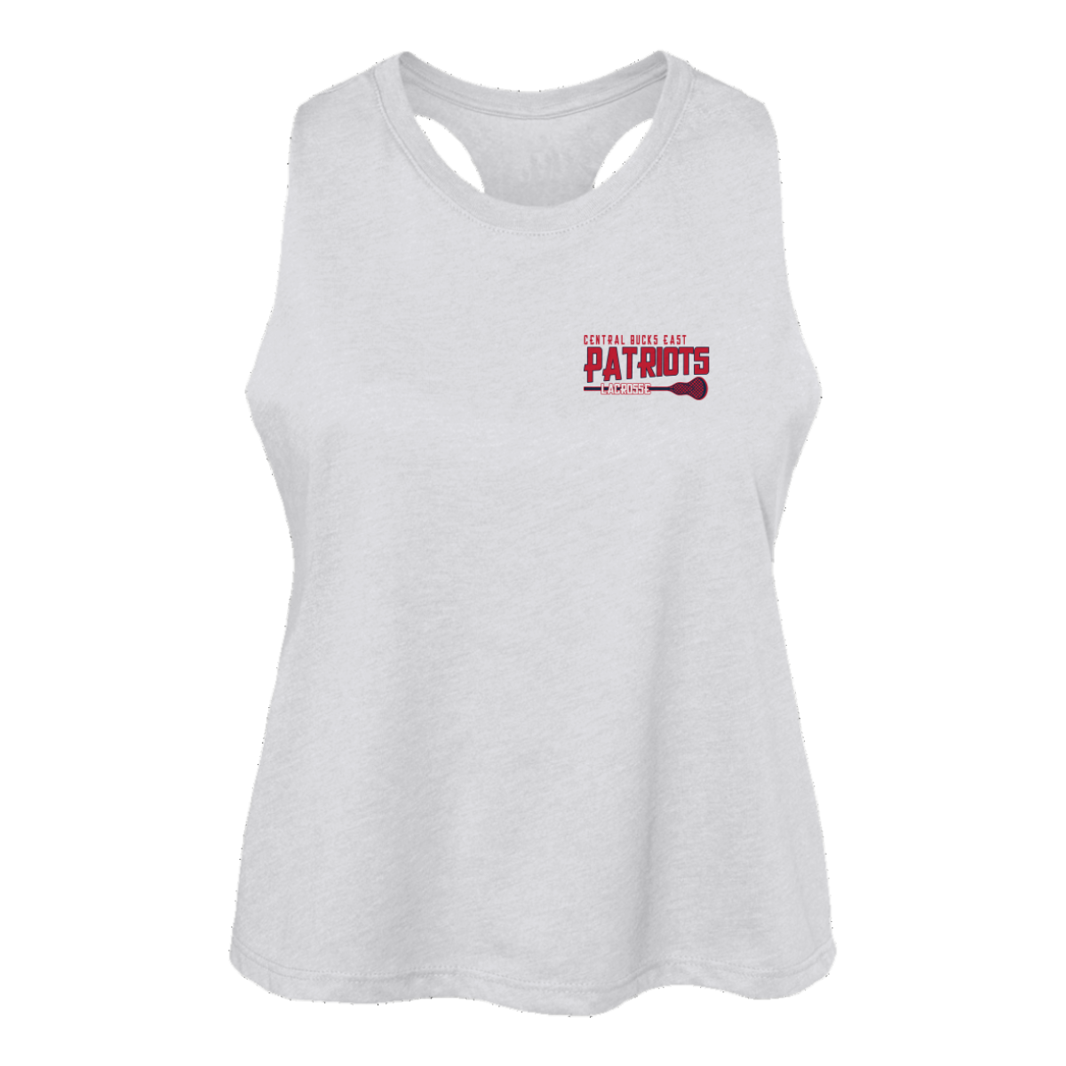 Women's CBE Lacrosse Bella + Canvas Racerback Cropped Tank