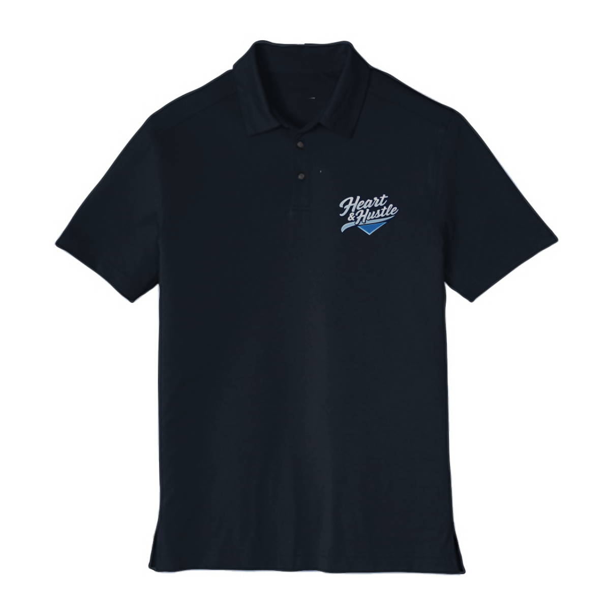 Adult Heart and Hustle Baseball Port Authority Stretch Polo