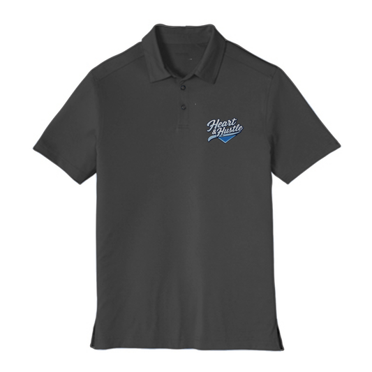 Adult Heart and Hustle Baseball Port Authority Stretch Polo