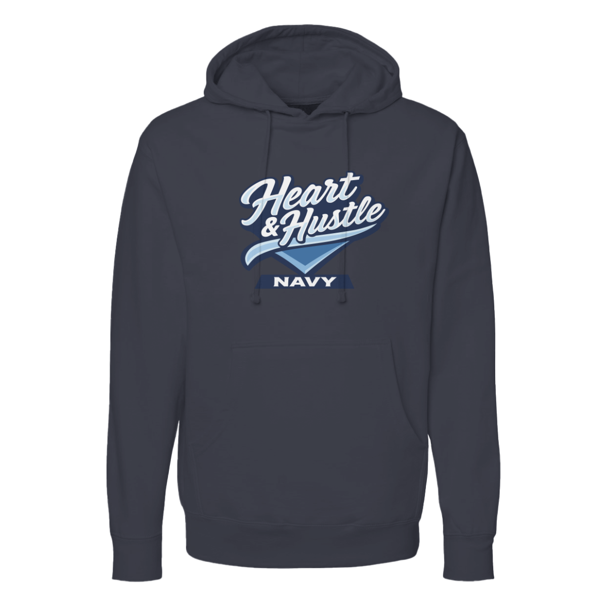 Adult Heart and Hustle Baseball ITC Midweight Crewneck Sweatshirt