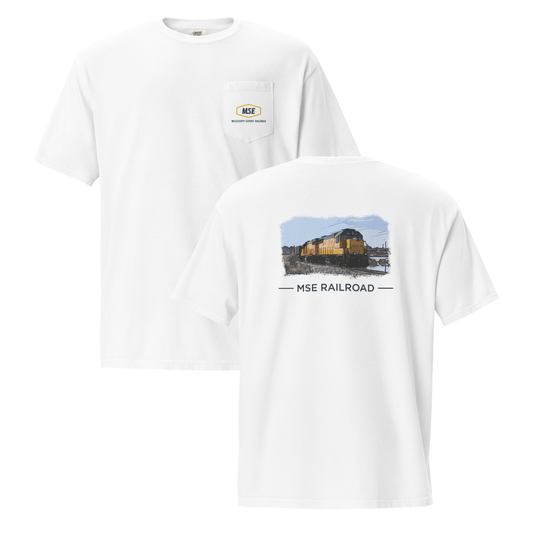 Adult Mississippi Export Railroad Comfort Colors Garment-Dyed Pocket T-Shirt