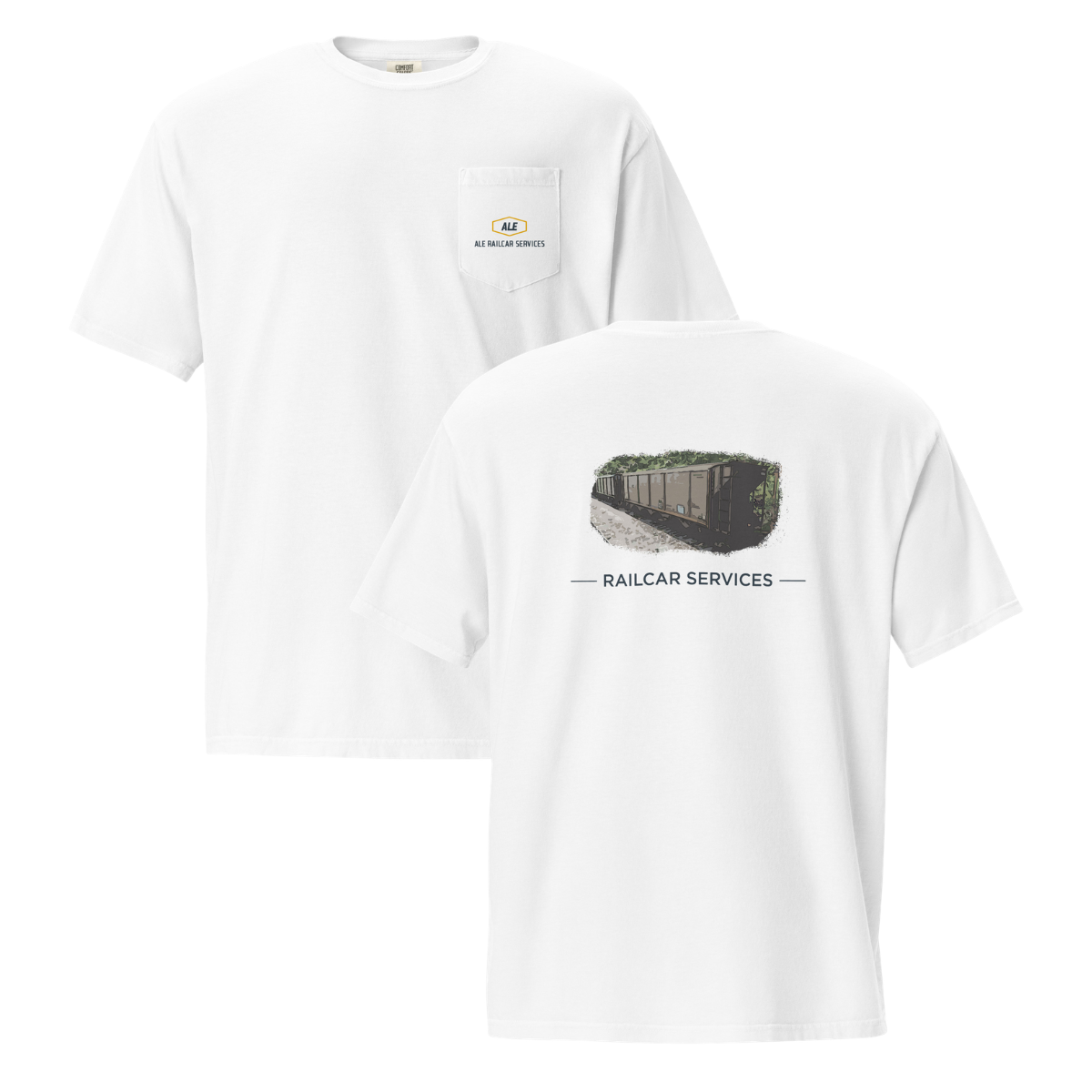 Adult ALE Railcar Services  Comfort Colors Garment-Dyed Pocket T-Shirt