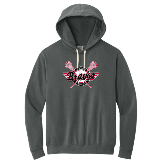 Adult Lady Braves Comfort Colors Lightweight Hoodie