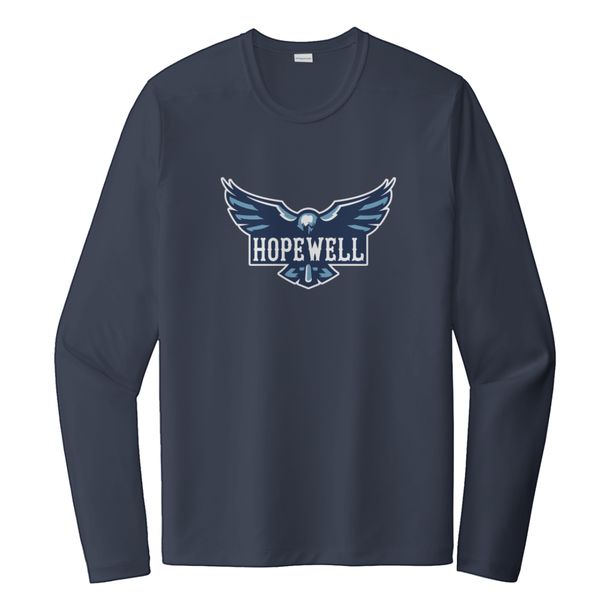 Adult Hopewell Hawks Sport-Tek Posi-UV Pro LS Tee