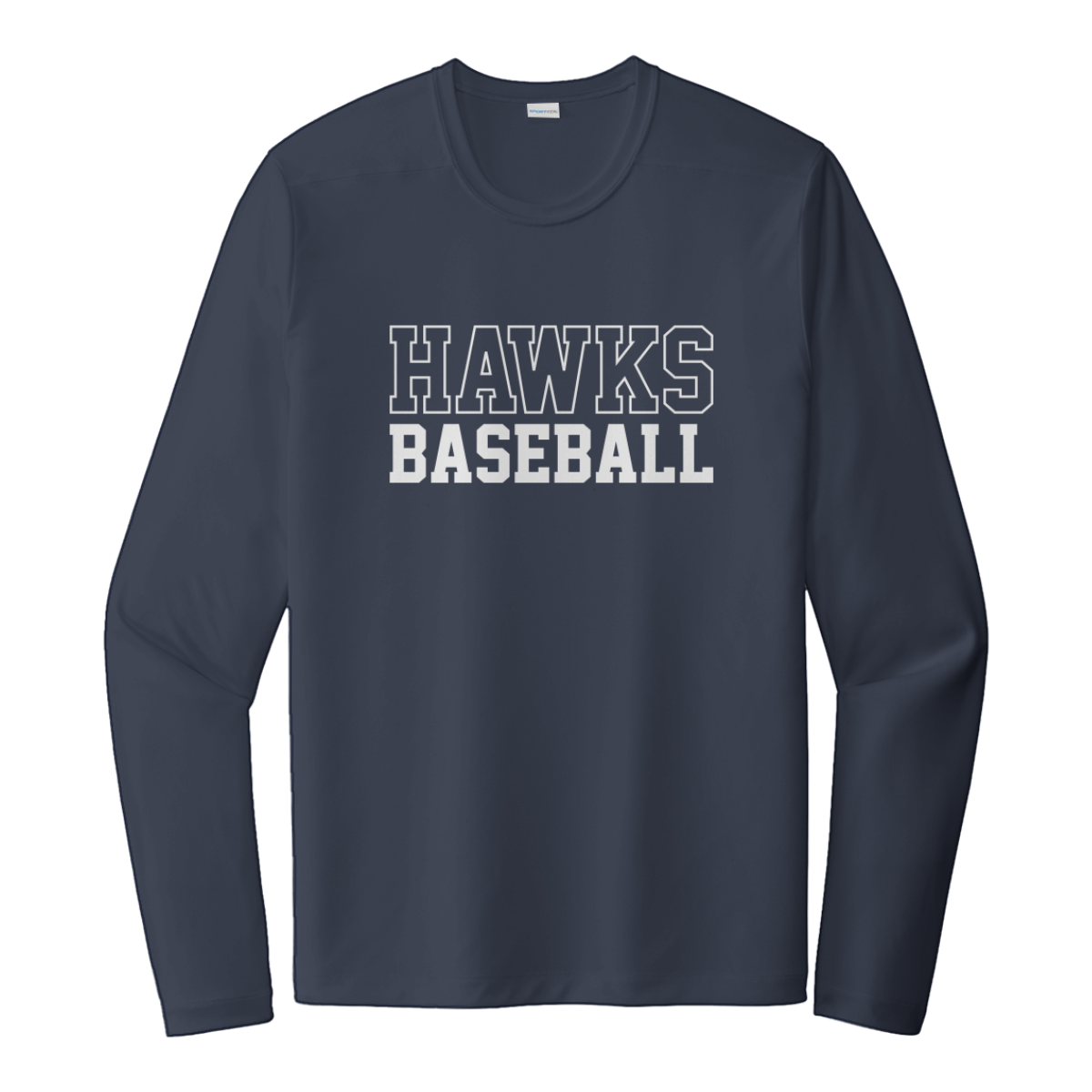 Adult Hopewell Hawks Sport-Tek Posi-UV Pro LS Tee