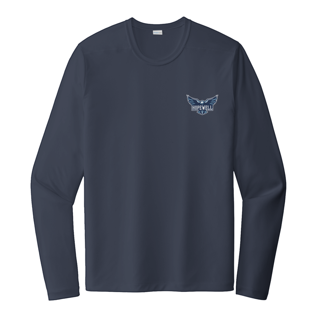 Adult Hopewell Hawks Sport-Tek Posi-UV Pro LS Tee
