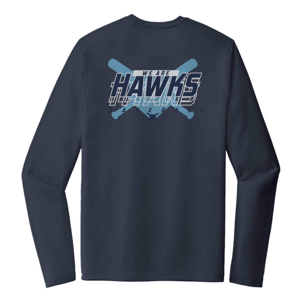 Adult Hopewell Hawks Sport-Tek Posi-UV Pro LS Tee