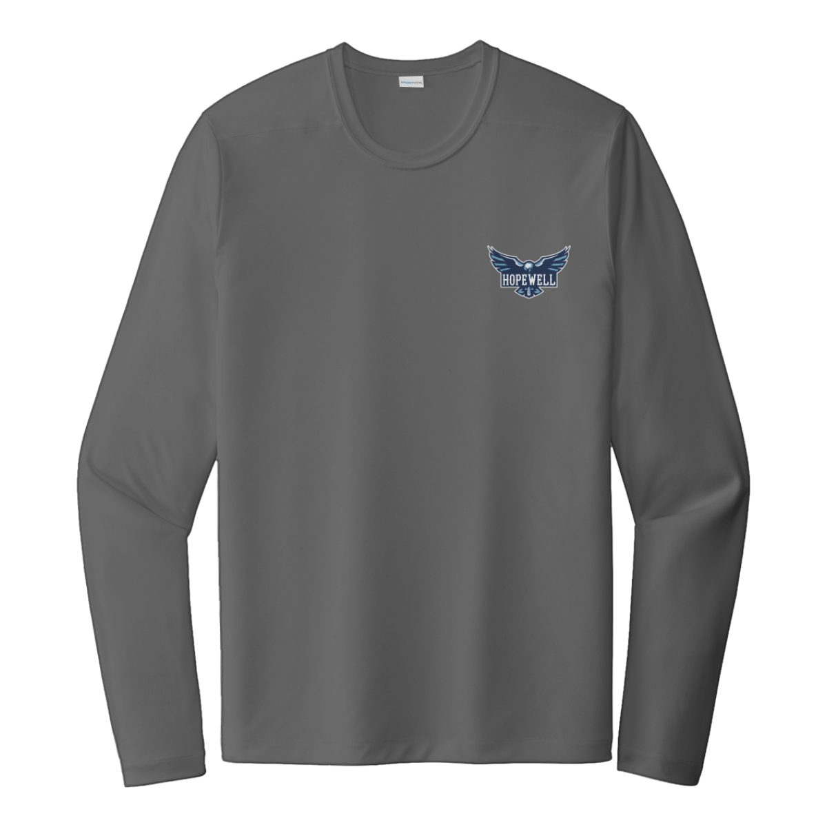 Adult Hopewell Hawks Sport-Tek Posi-UV Pro LS Tee