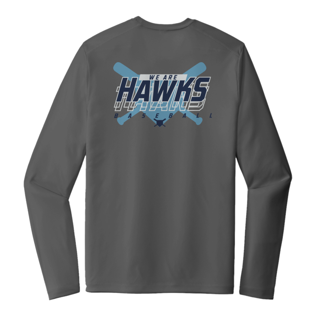 Adult Hopewell Hawks Sport-Tek Posi-UV Pro LS Tee