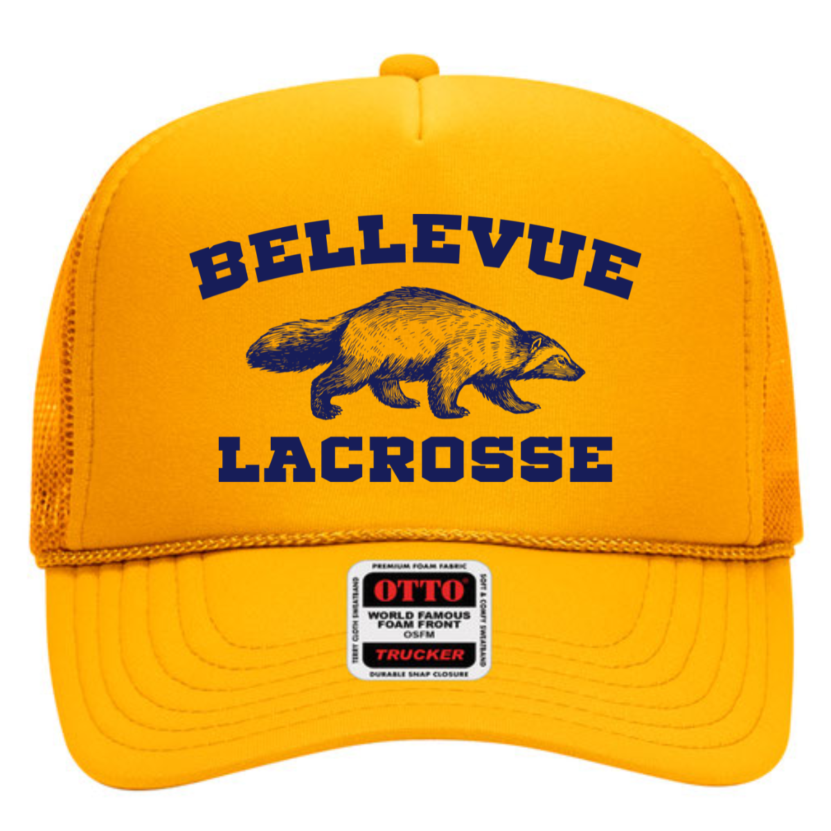 Bellevue Lacrosse Otto 5-Panel Crown Mesh Back Trucker Hat